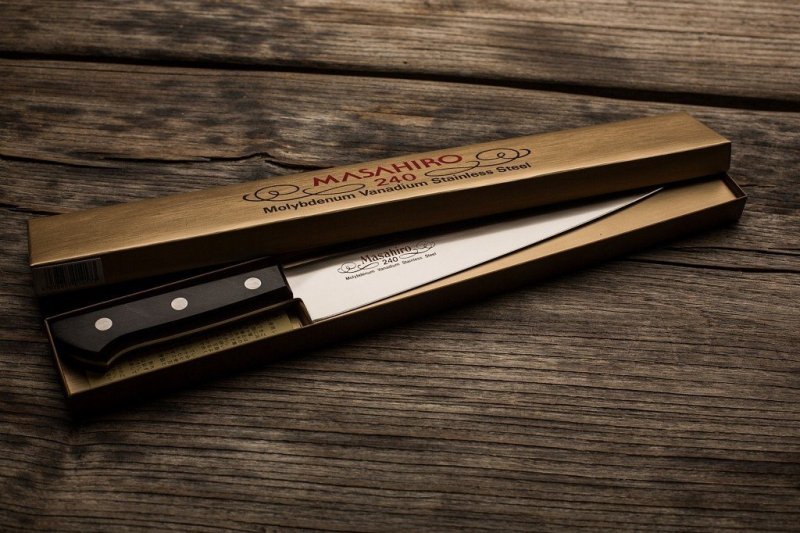 Nóż Masahiro BWH Slicer 24 cm elastyczny MBS-26 do plastrowania