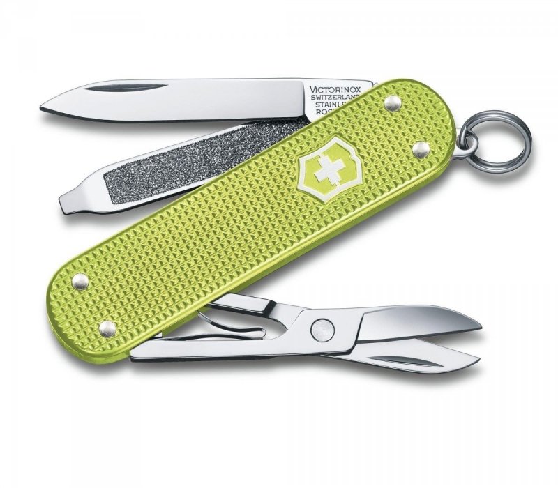 Scyzoryk Szwajcarski Victorinox Limonkowy Survival 5 Funkcji Wielofunkcyjny