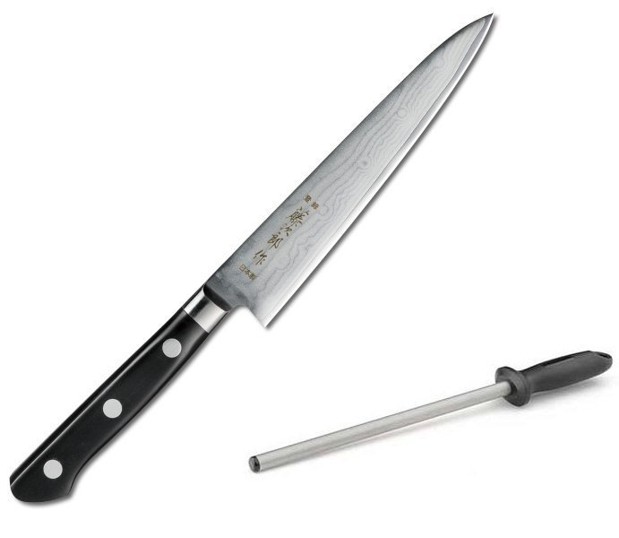 Nóż uniwersalny 15cm Tojiro DP37 PLUS ostrzałka Taidea T0825D