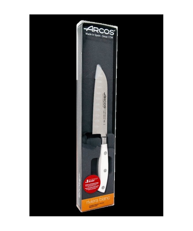 Nóż santoku 140mm Riviera White Arcos