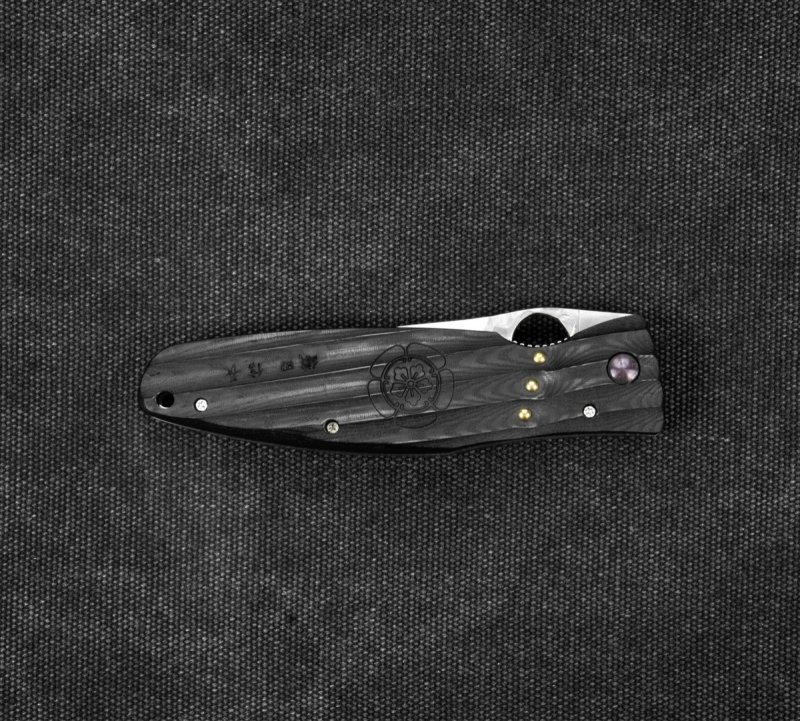 Nóż składany Mcusta Fusion Sengoku BK Micarta SPG2