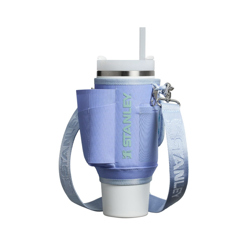 Wygodna torebka z paskiem na kubek Quencher 1,18 l - praktyczne kieszonki, kolor Hydrangea