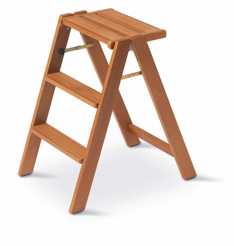 ARREDAMENTI OSIMO Drewniana Drabinka - 67 X 61 Cm, Brązowy Osimo