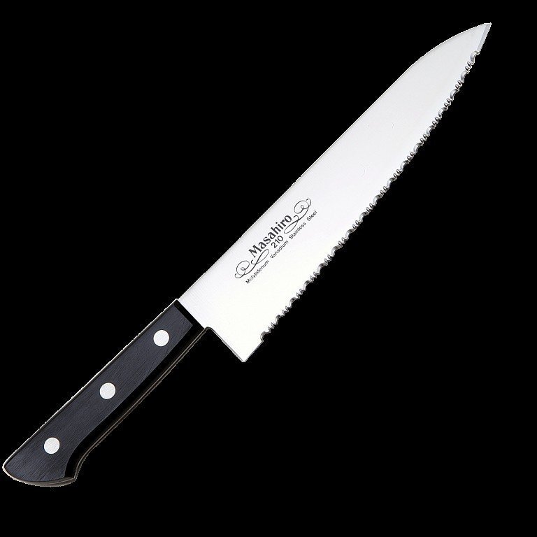 Nóż Masahiro BWH Chef Wave Edge 21 cm ząbkowany MBS-26