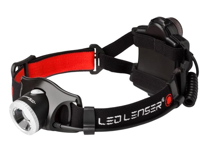 Latarka czołowa Led Lenser H7R.2 - Regulacja ogniskowania, ładowanie USB, światło tylne, do outdooru - 160 m - LedLenser