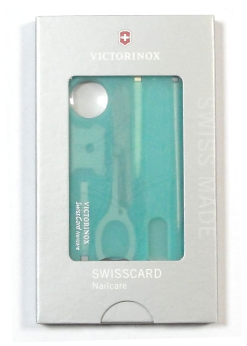 SwissCard Victorinox Nailcare - 13 funkcji, lekka i kompaktowa, z nożyczkami i śrubokrętami - 82 mm - Victorinox