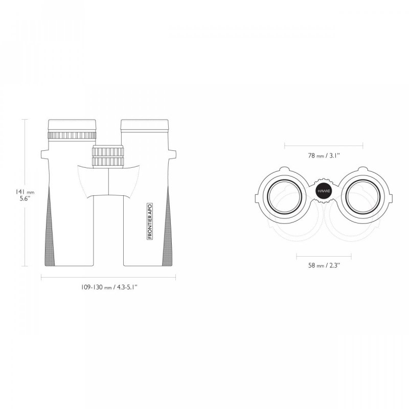 Lornetka Hawke Frontier APO 10x42 zielona