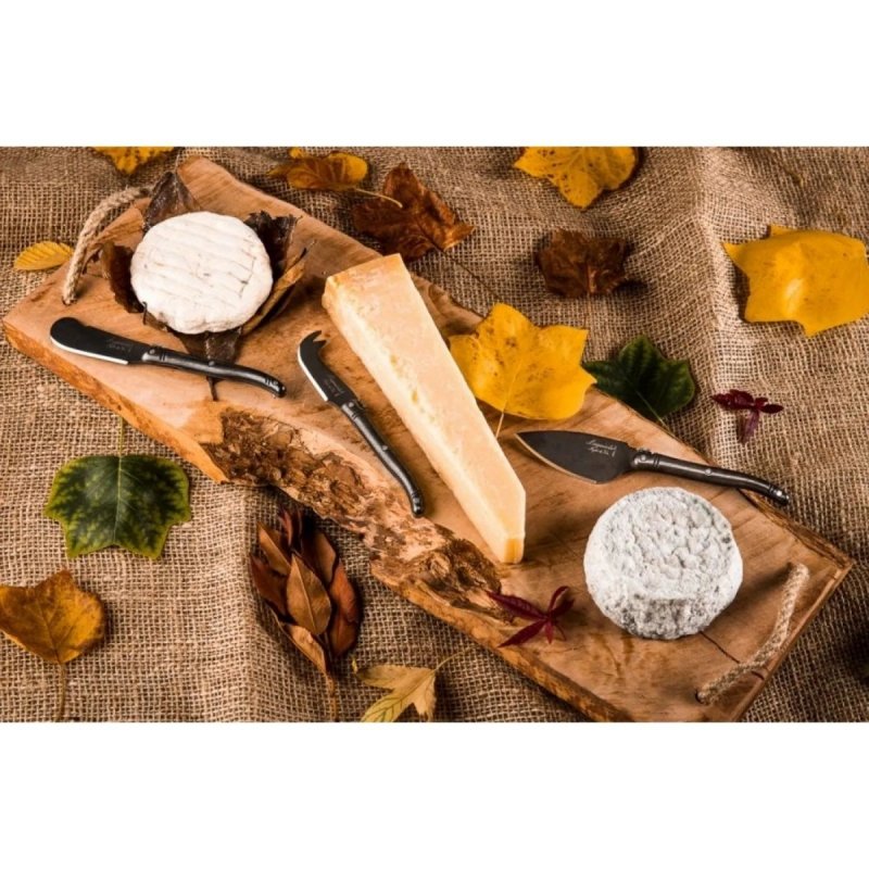 Laguiole zestaw noży do sera stonewash premium line