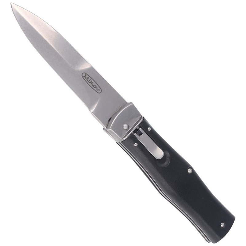 Nóż sprężynowy Mikov Predator Stonewash N690 (241-bh-1/stn/klip)