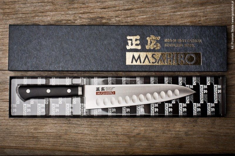 Nóż Masahiro MV-H Slicer 24 cm POM MBS-26 do plastrowania