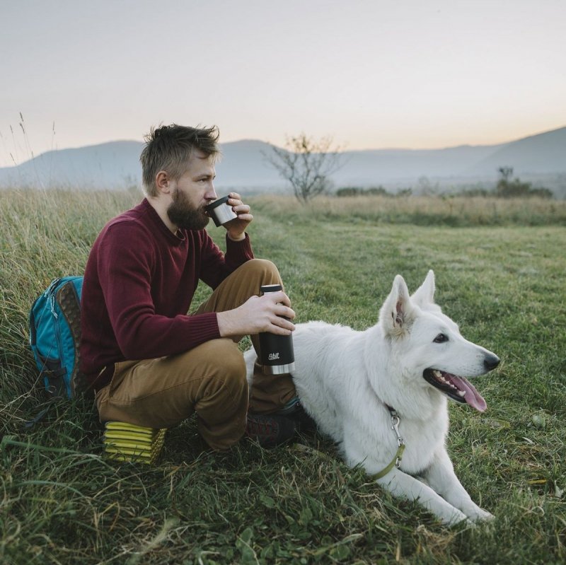 Termos Esbit Sculptor Vacuum Flask 1L żółty - stal nierdzewna, BPA free