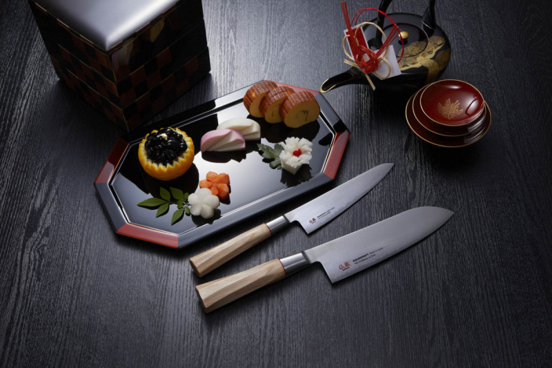 Nóż kuchenny Suncraft SENZO TWISTED OCTAGON Santoku small 143 mm