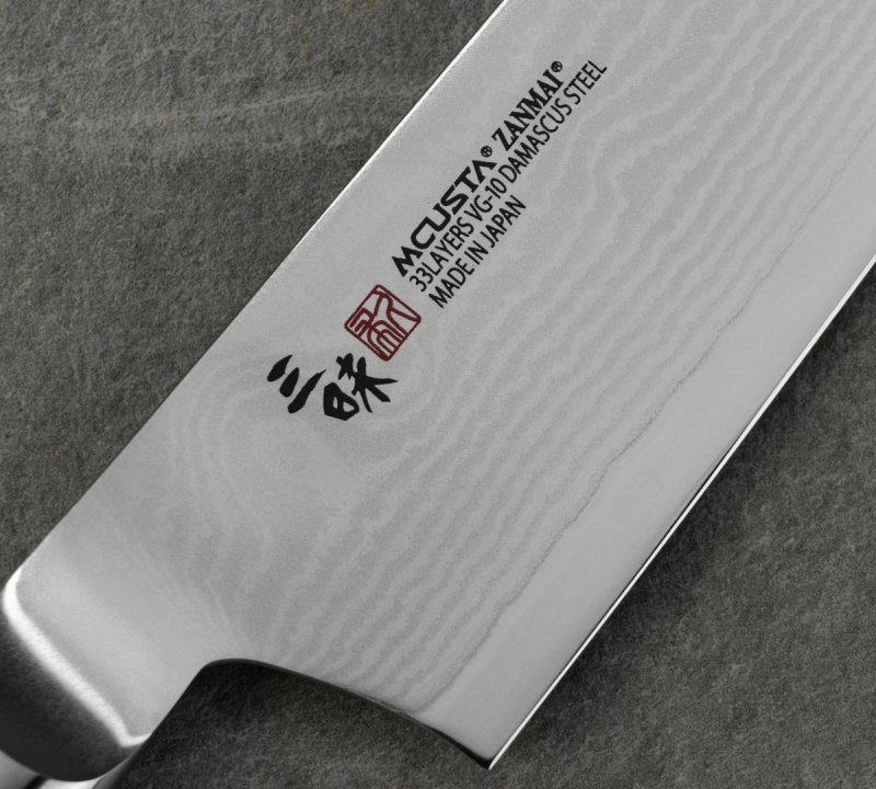 Mcusta Zanmai Classic Damascus Pakka Nóż szefa 21cm