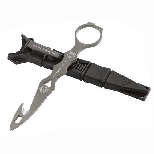 Nóż Benchmade 179GRY SOCP Hook - Hak ratowniczy, wybijak do szyb, klucz do butli tlenowych, stal 440C - 171 mm - Benchmade