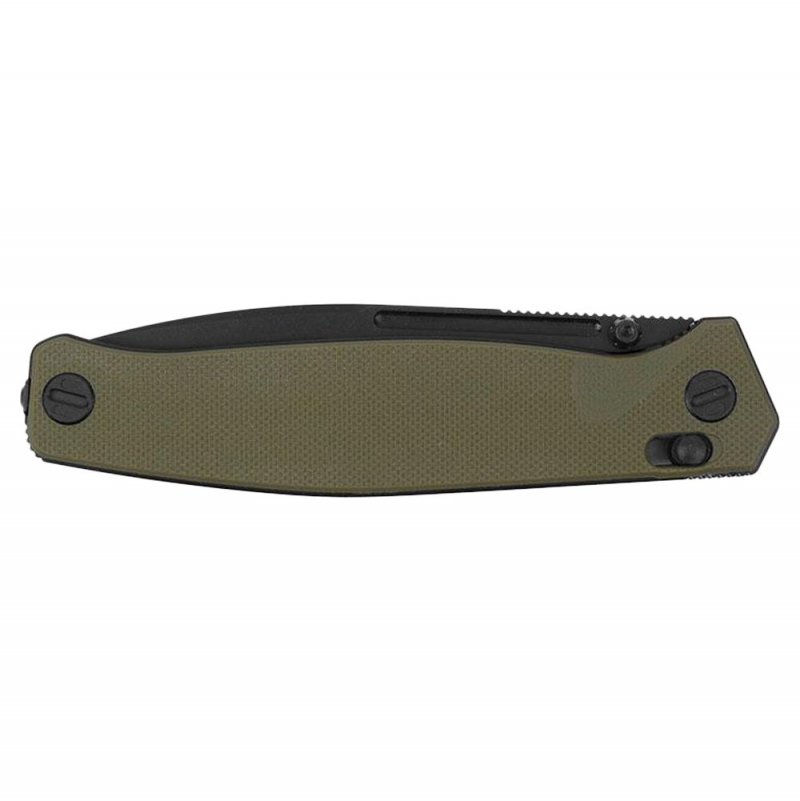 Nóż Real Steel Huginn czarno-oliwkowy, składany