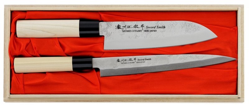 Satake Nashiji N Zestaw 2 noży Santoku+Sashimi