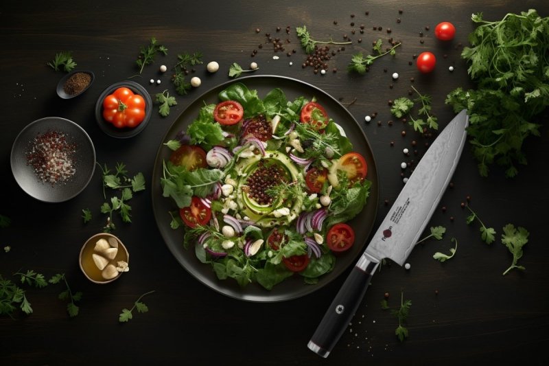 Fissman Kensei Mitsuyoshi nóż szefa kuchni damast 20 cm