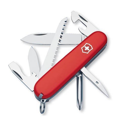 Scyzoryk Victorinox Hiker - Do outdooru, lekki, z piłą i otwieraczem do puszek - 91 mm - Czerwony