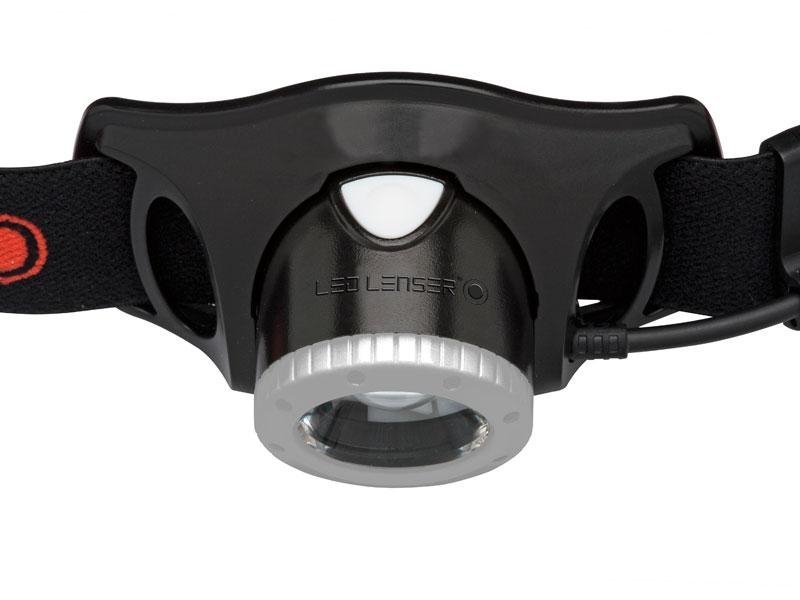 Latarka czołowa Led Lenser H7R.2 - Regulacja ogniskowania, ładowanie USB, światło tylne, do outdooru - 160 m - LedLenser