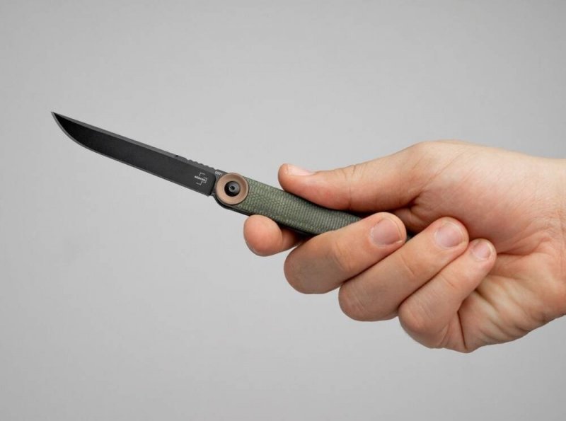 Nóż Böker Plus Kaizen Green Canvas Micarta
