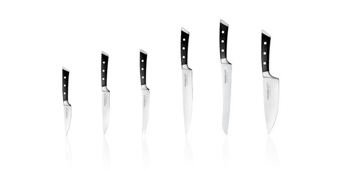 Blok do noży AZZA, Z 6 nożami Tescoma