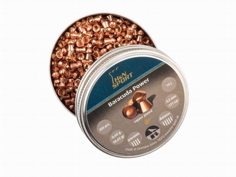 Śrut Diabolo H&amp;N Baracuda Power 4.5 mm 300 szt.