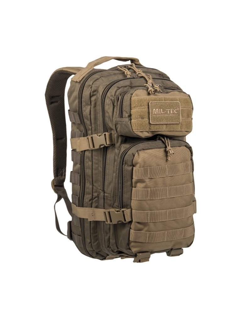 MilTec Plecak Assault 20L Green/Coyote - Wodoodporny i Wytrzymały