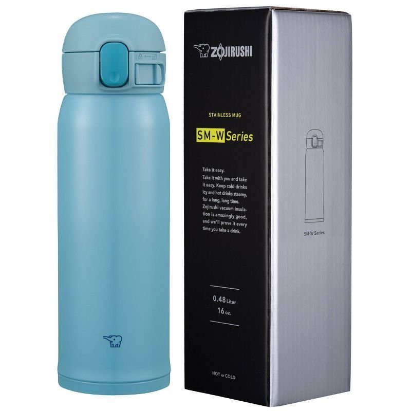 Kubek termiczny Zojirushi SM-WR48E-AP Light Blue - próżniowy, 480ml
