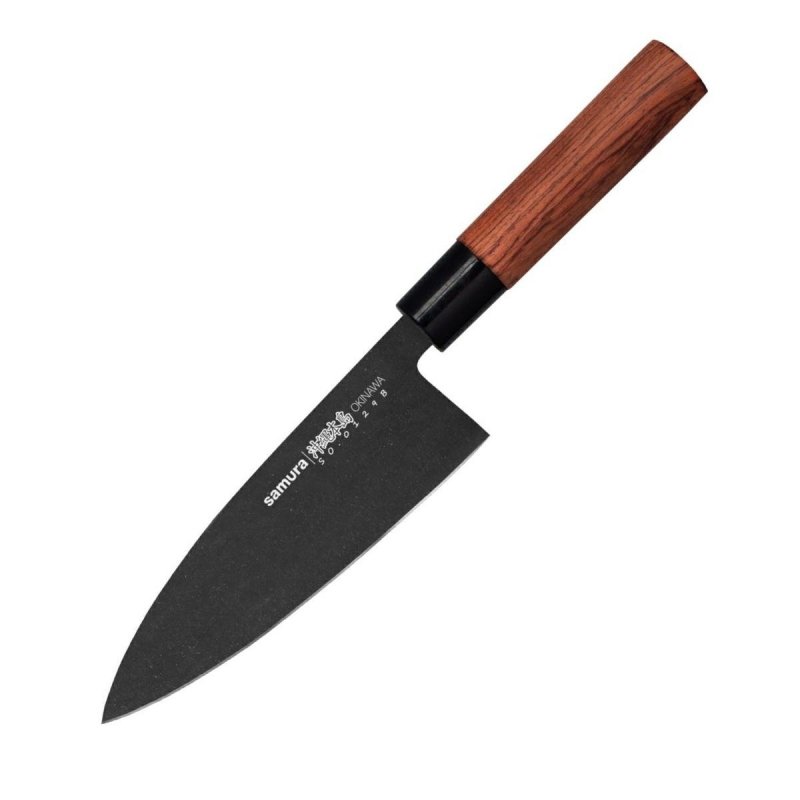 Samura Okinawa Stonewash nóż Deba 170mm.