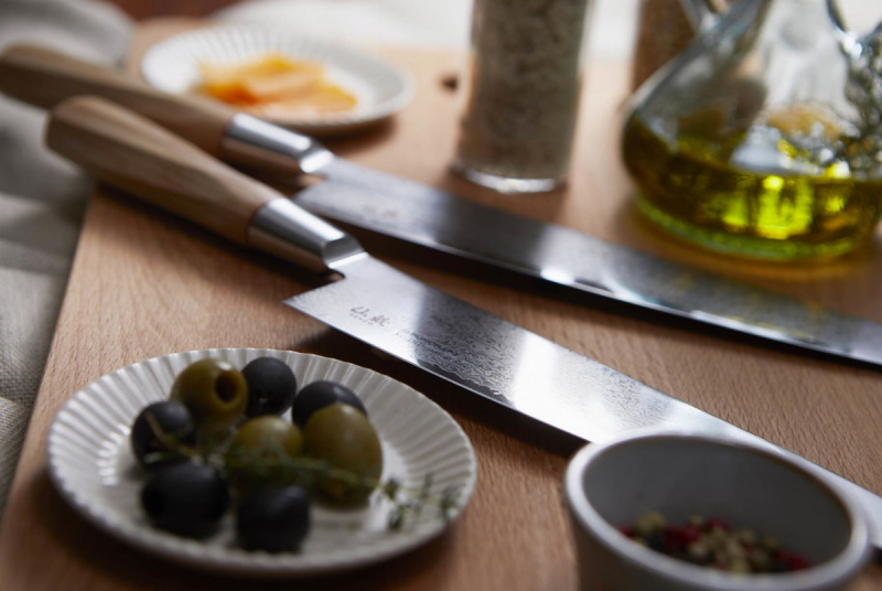 Nóż kuchenny Suncraft SENZO TWISTED OCTAGON Sashimi 210 mm