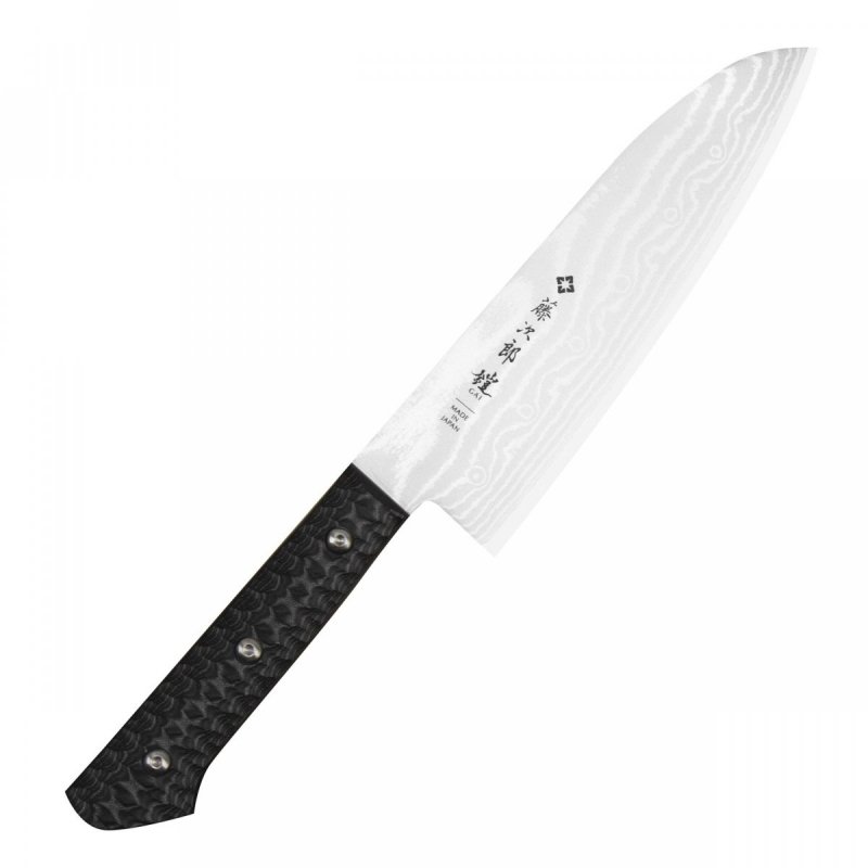     Tojiro Gai VG-10 Damascus Nóż Santoku 17 cm