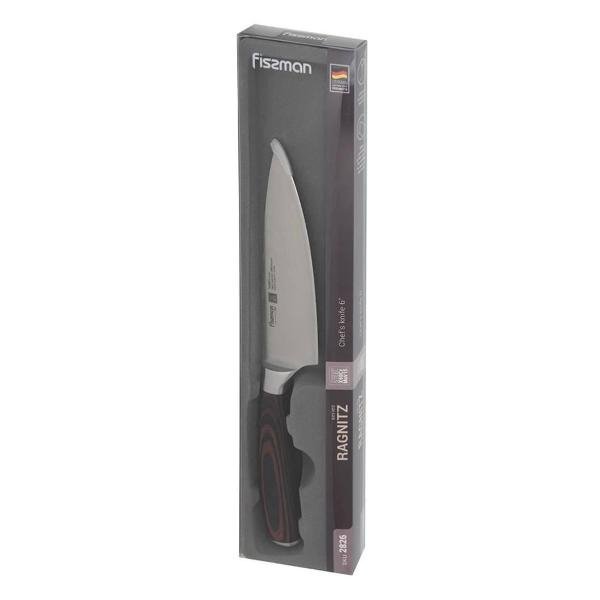 Nóż szefa Fissman Ragnitz 15 cm - stal, drewno, zmywarka