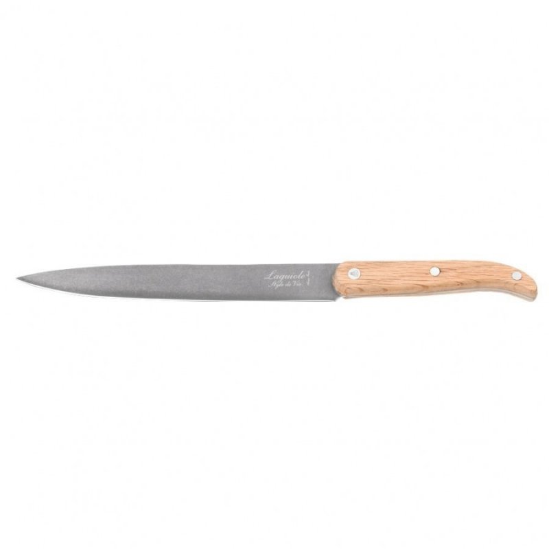 Komplet noży Laguiole Oak wood Stonewash z blokiem magnetycznym
