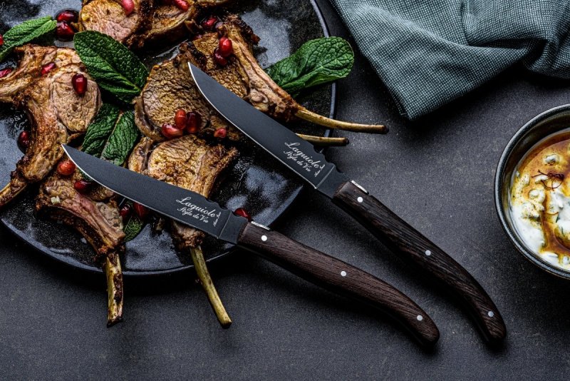 Noże Laguiole do steków Luxury Line  Wenge 6 szt. Eleganckie pudełko na prezent