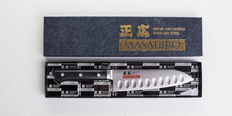 Nóż Masahiro MV-H Santoku Dimple 175mm [14993]