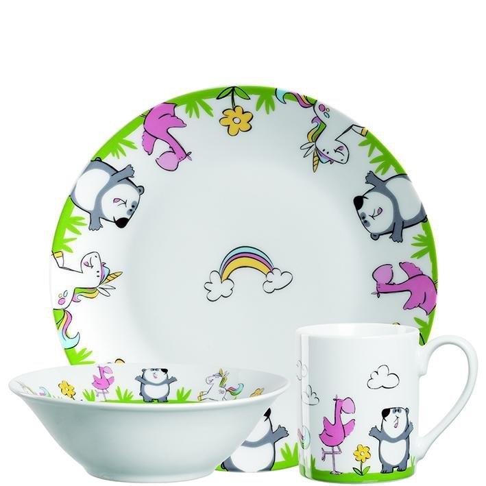 Zestaw 3cz naczyń dla dzieci Flaming