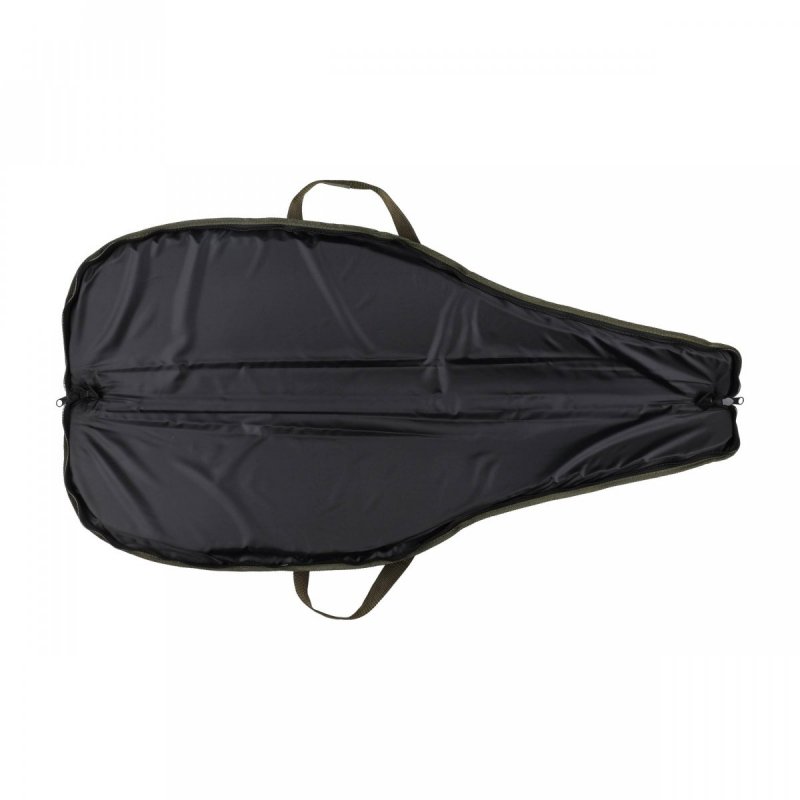 Pokrowiec na broń zamszowy L2ZPLUS 03 1,25m, kolor oliwkowy, biza pomarańczowa, haft jeleń ryczy w trawie