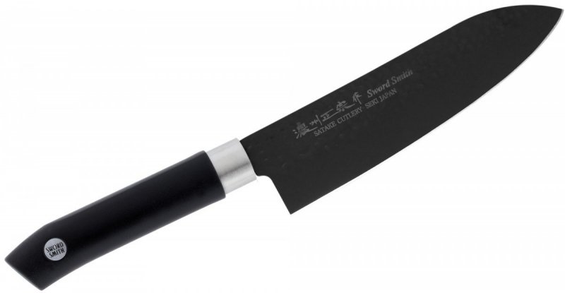 Satake Swordsmith Black nóż Santoku 17cm uniwersalny