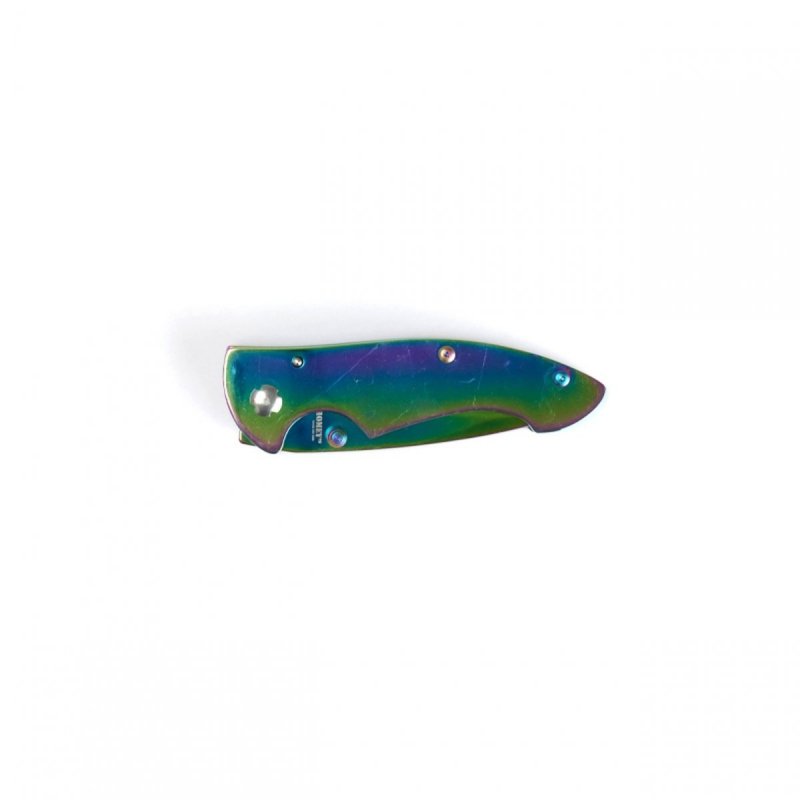 Składany nóż EDC tęczowy Homey's Backbone K3 z blokadą linerlock