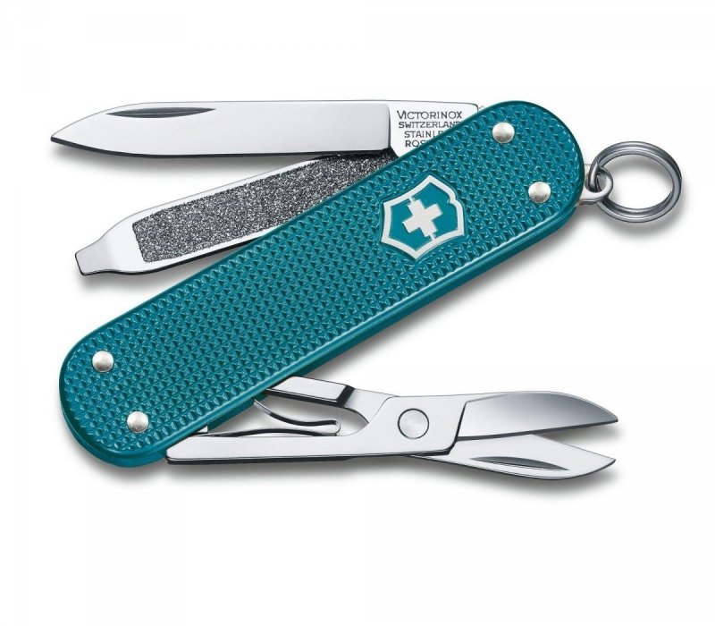Scyzoryk Szwajcarski Victorinox Turkusowy Survival 5 Funkcji Wielofunkcyjny
