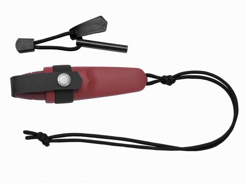 Nóż Morakniv Eldris czerwony z zestawem Neck Knife Kit