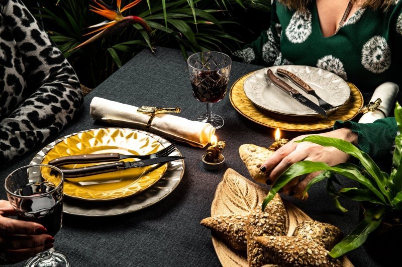 Noże Laguiole do steków Luxury Line  Wenge 6 szt. Eleganckie pudełko na prezent