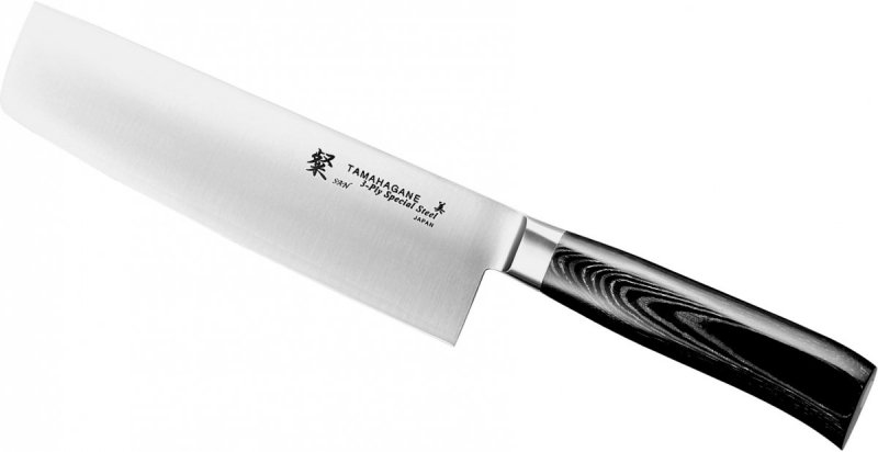 Tamahagane SAN Black Nóż Nakiri 18cm