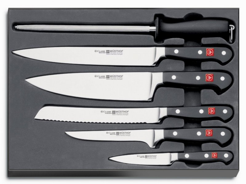 Wüsthof Classic Zestaw Noży 6el Stal X50 Stalka