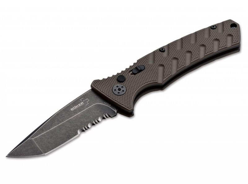 Nóż Boker Plus Strike Coyote Tanto – Stal AUS-8, Ostrze 85 mm
