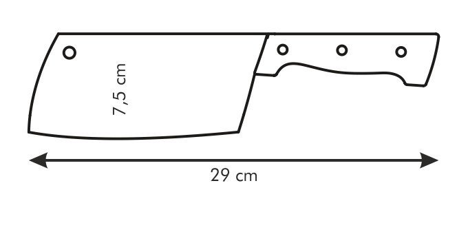 Tasak HOME PROFI Tescoma 16cm, stal nierdzewna, do ciężkich zadań