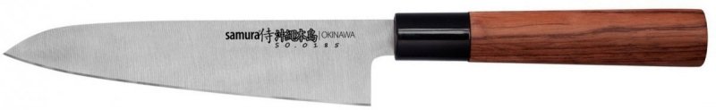 Samura Okinawa nóż Kuchenny Szefa, Profesjonalny, precyzyjny Gyuto 170mm w do mięsa i warzyw