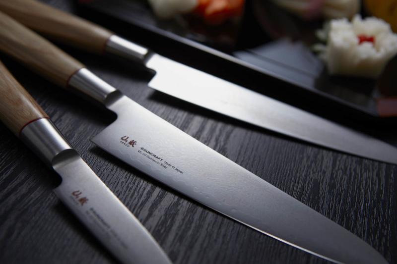 Nóż kuchenny Suncraft SENZO TWISTED OCTAGON Sashimi 210 mm