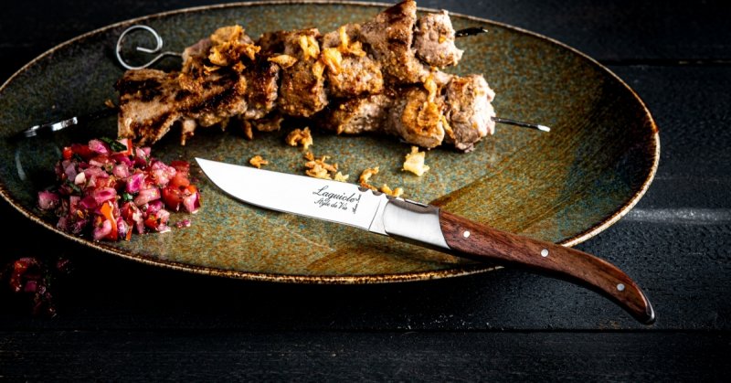 Noże Laguiole do steków Luxury Line drewno pakka  6 szt. Eleganckie pudełko na prezent