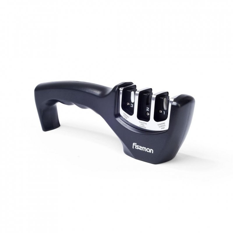 Fissman Ostrzałka do Noży 21x5x7 Cm Czarna Diamentowa do Noży Kuchennych, w